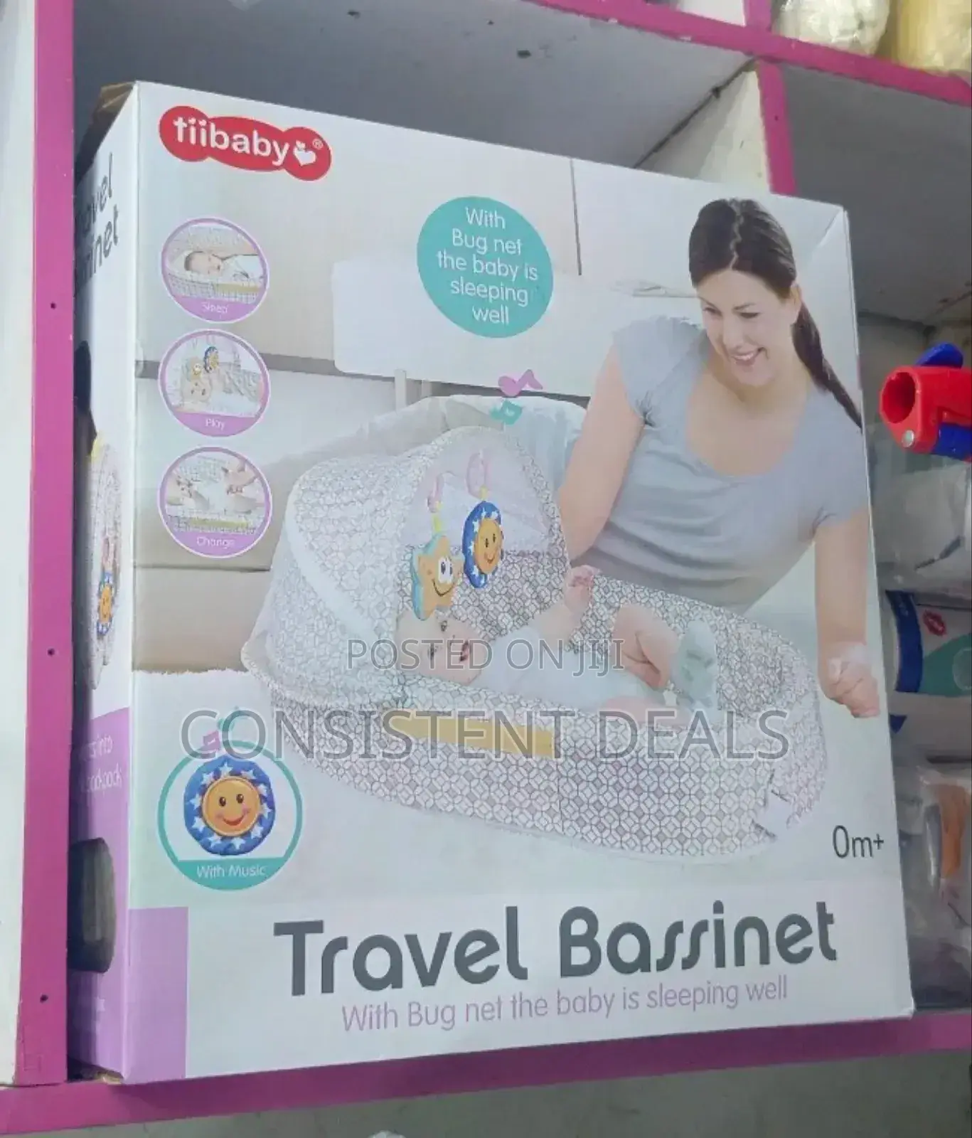Tiibaby Travel Bassinet