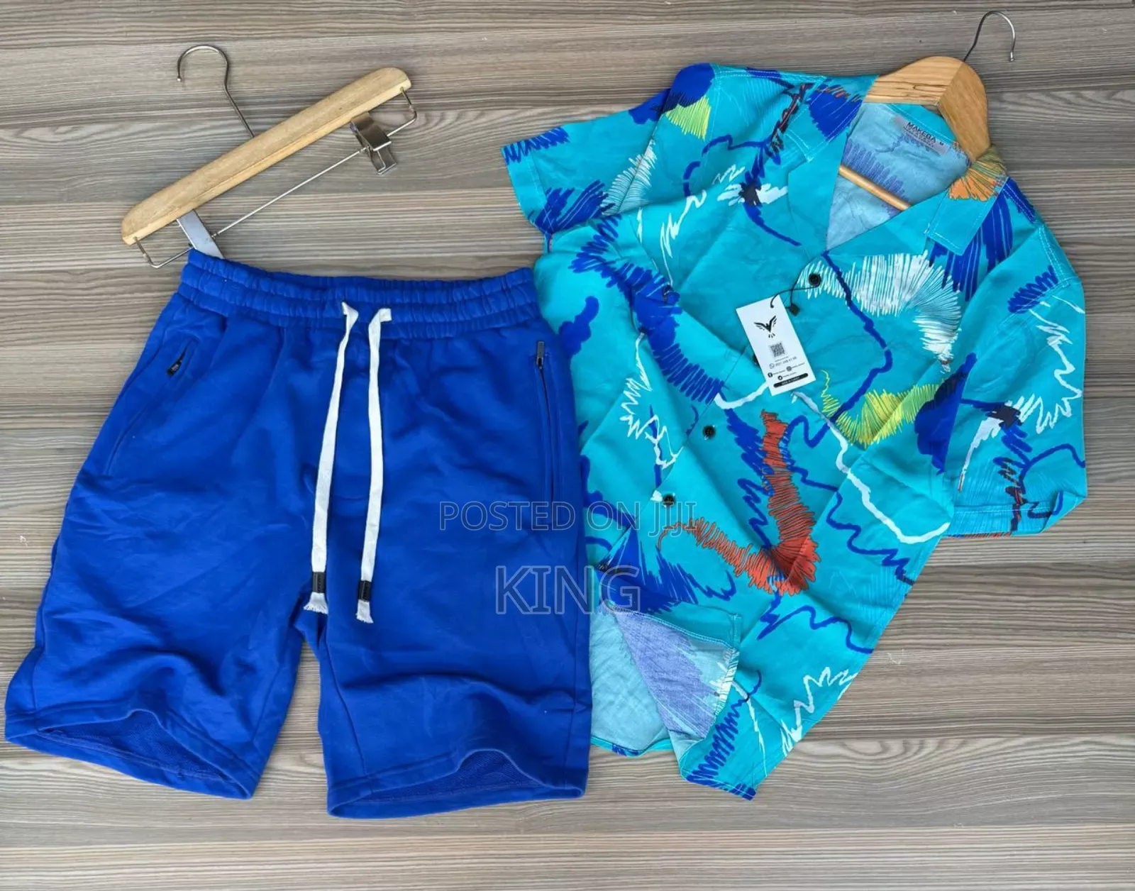 Stretchy Shirts, Shorts. Set