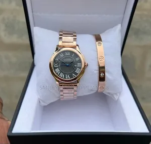 Cartier Women's Gift Box First Watch and Bracelet