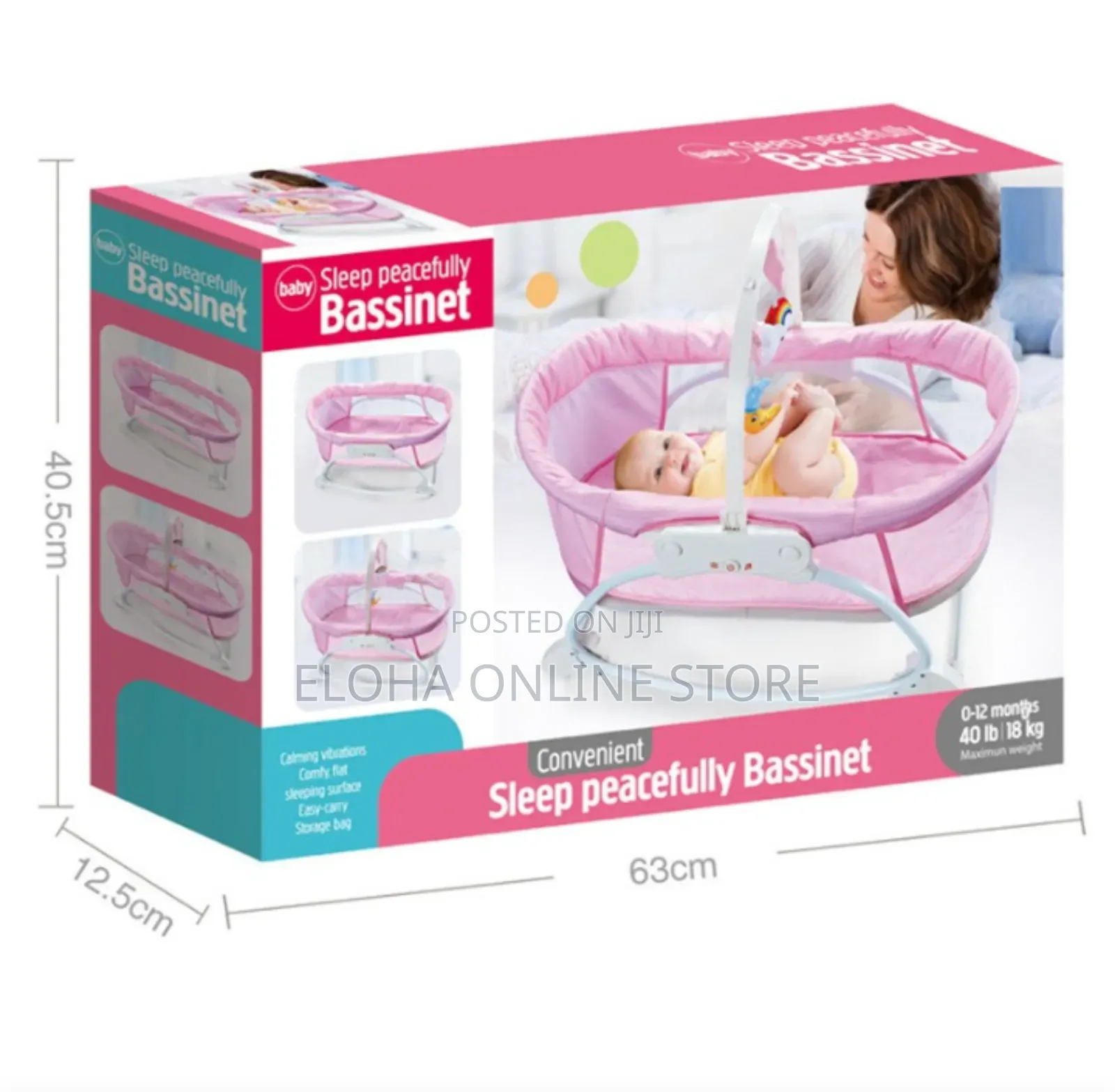 Newborn Electric Musical Sleeping Peacefully Bassinet Swing