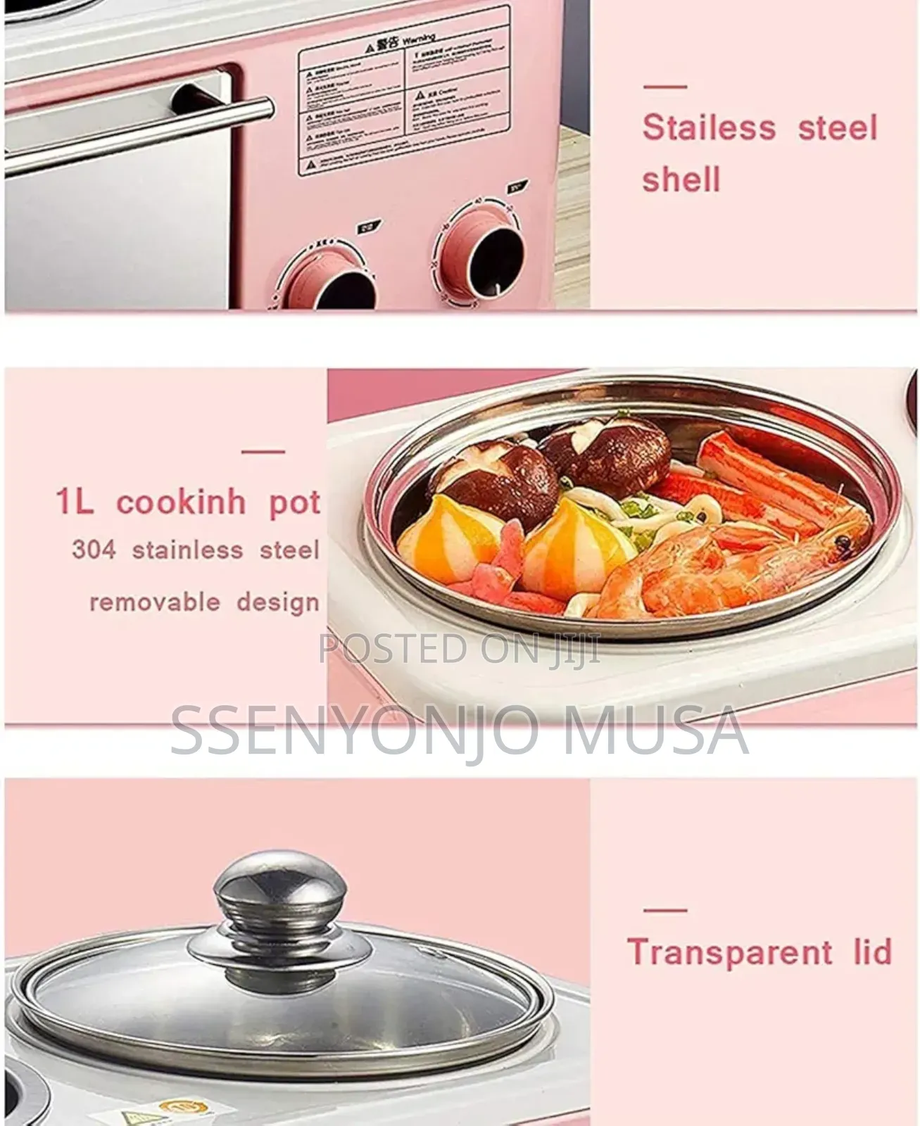 Breakfast Maker 5l 4-in-1 , Mini Oven for Frying, Baking-