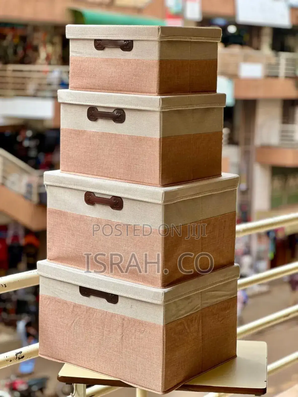4 Pieces of Cloth Storage Boxes With Lids