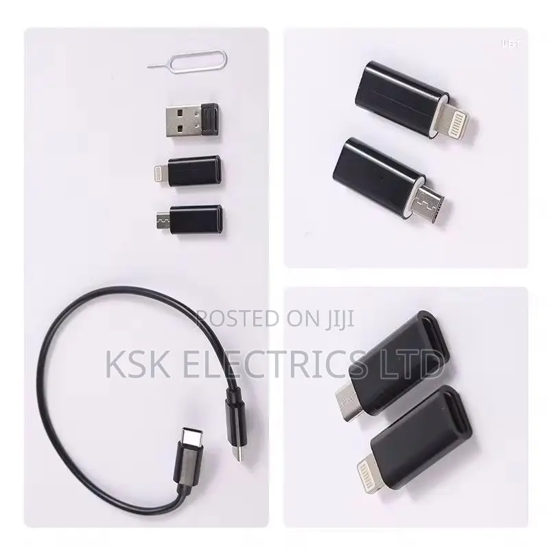 6 in 1 Multifunction USB Adapters Set Case Type C Charging