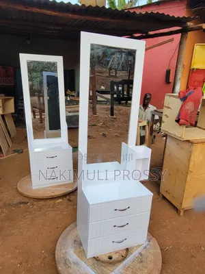 White Dressing Mirror With 3 Drawers