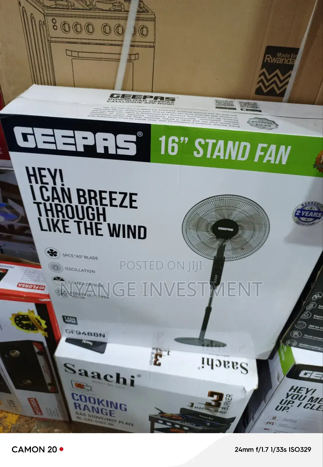 Geepas Stand Fan . Standfan 16 Inches