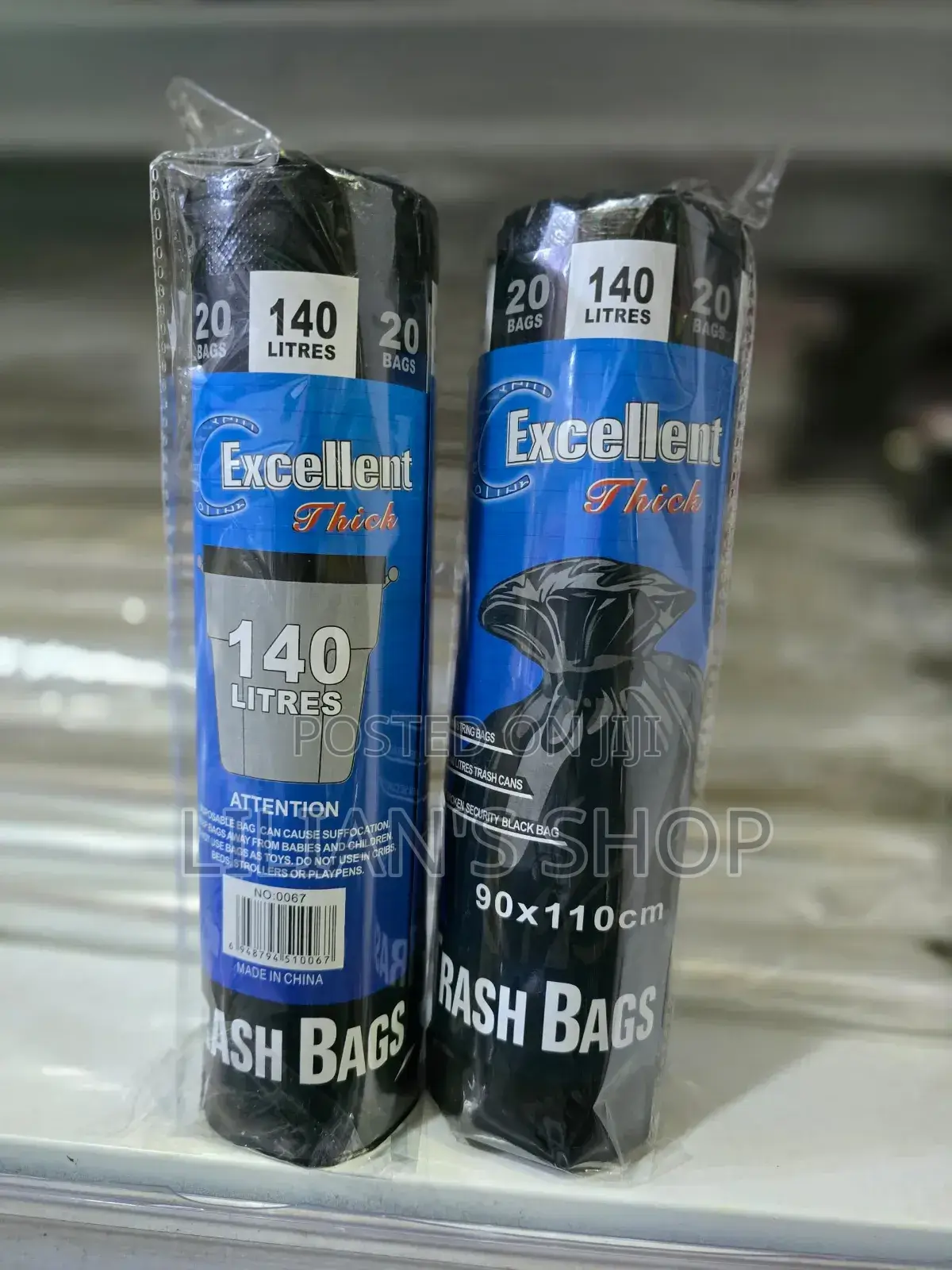 140litres Excellent Trash Bags