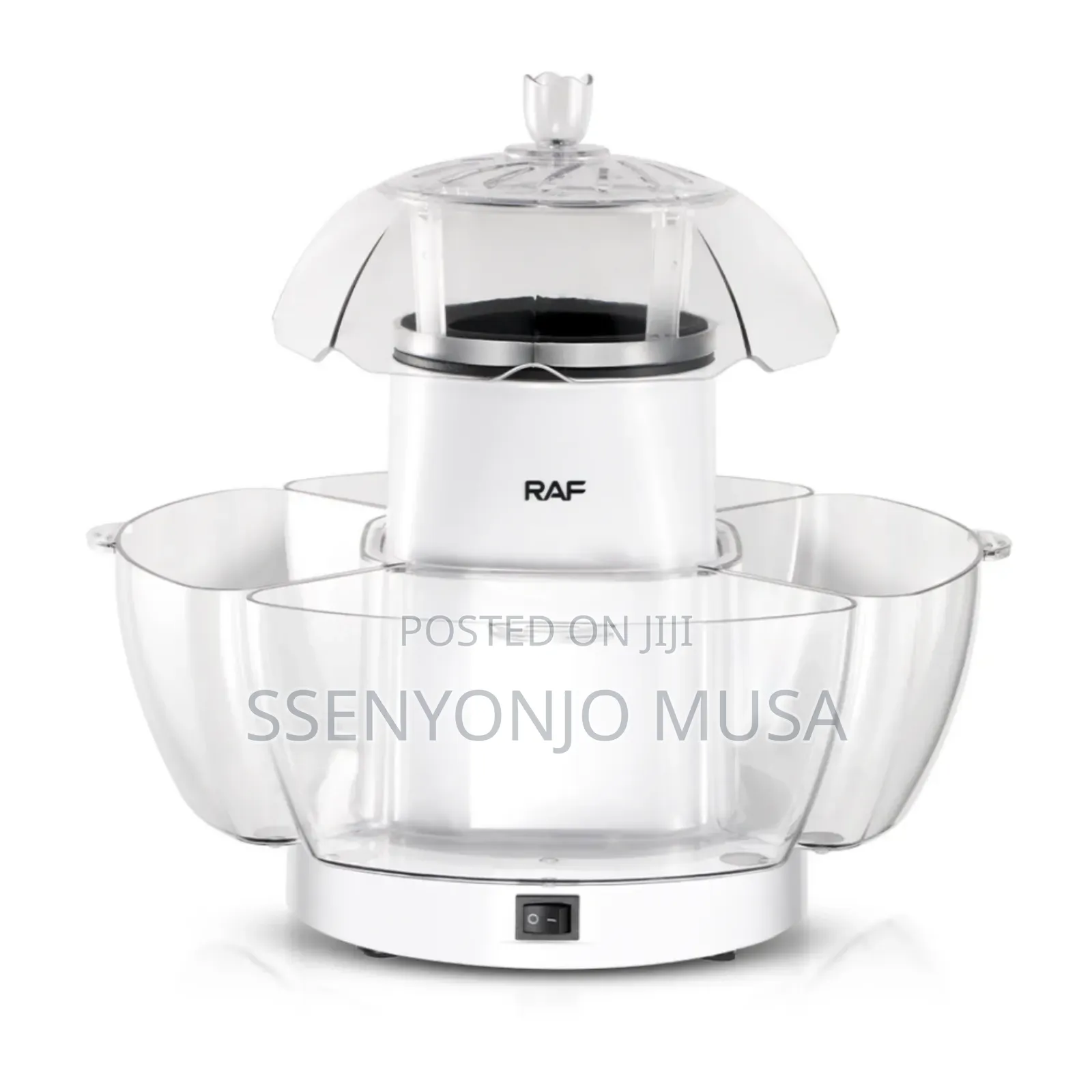 Raf Hot Air Popcorn Maker R.9004 1200w, Large 70g Capacity