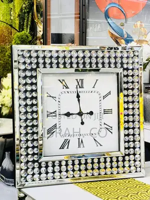 Rectangular Wall Silver Clock