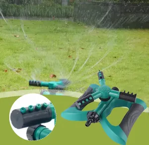 12 Nozzles 3 Arms 360° Lawn Garden Water Sprinkler