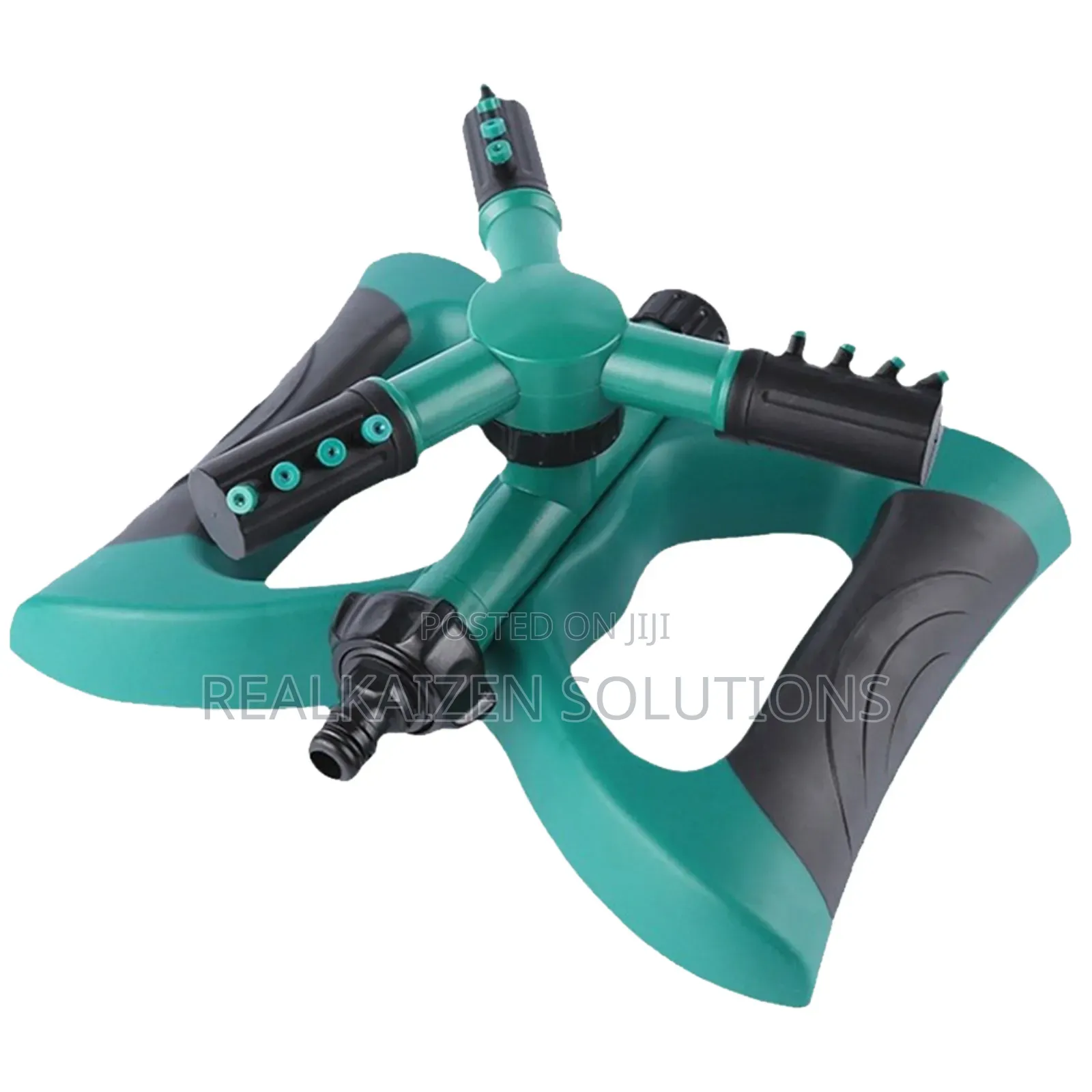 12 Nozzles 3 Arms 360° Lawn Garden Water Sprinkler