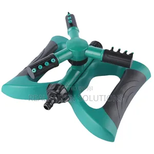 12 Nozzles 3 Arms 360° Lawn Garden Water Sprinkler