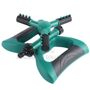 12 Nozzles 3 Arms 360° Lawn Garden Water Sprinkler