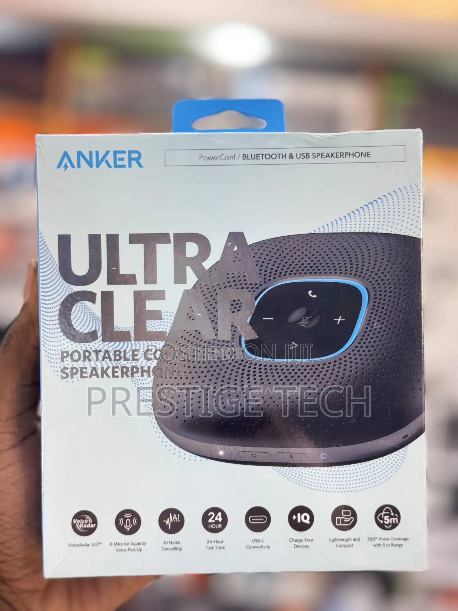 Anker Power Conf Conference Speaker Ultra Clear With 6 Microphones