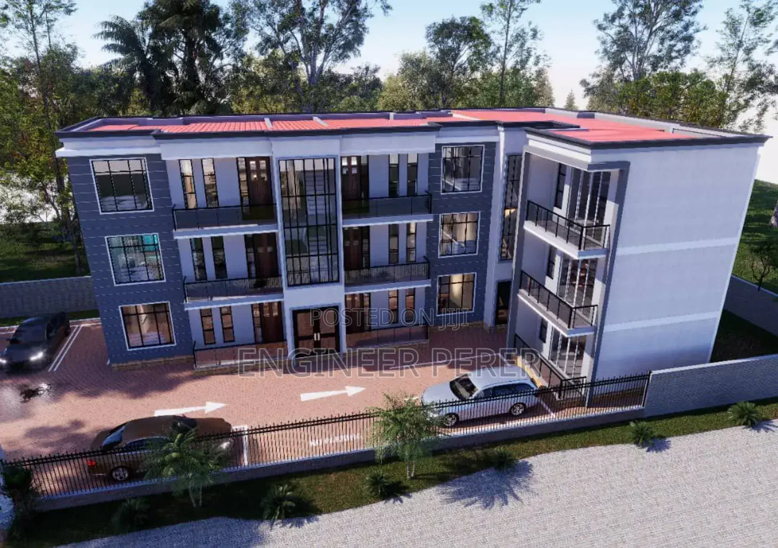 Plan for Commercial Building 7floors Construction.
