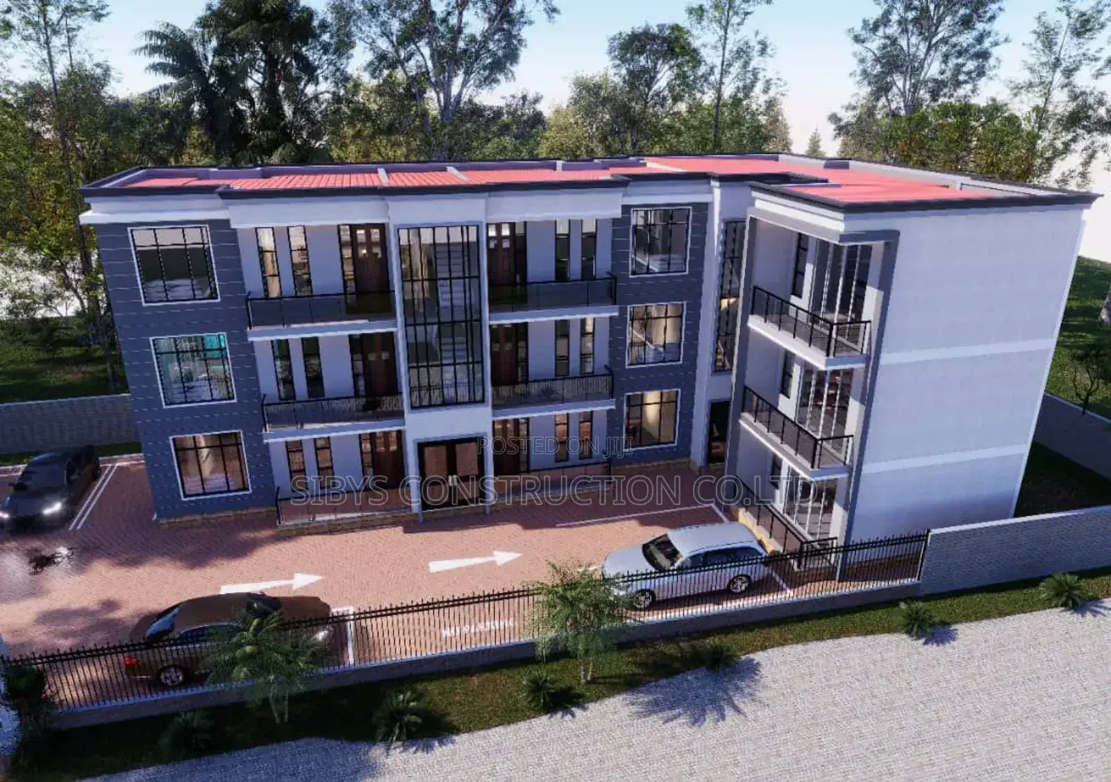 Plan for Commercial Building 7floors Construction.