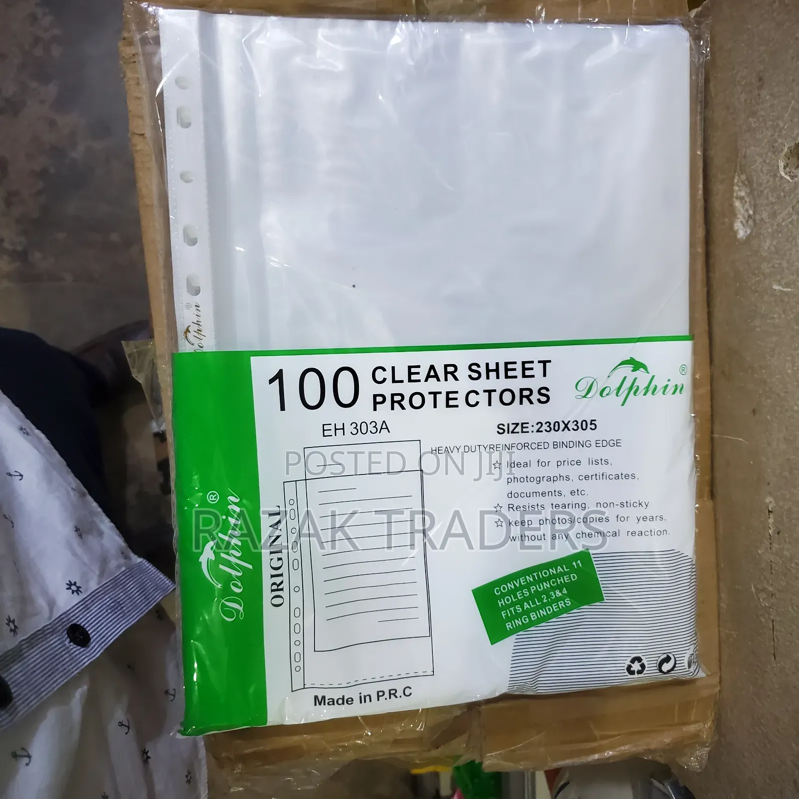 Dolphin Punched Dheet Protectors 100pcs