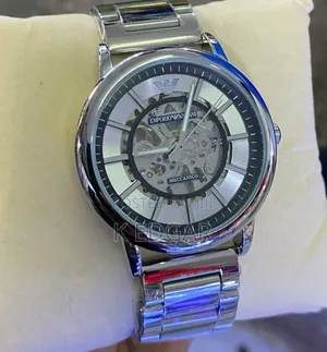Silver Automatic Emporio Armani Watch