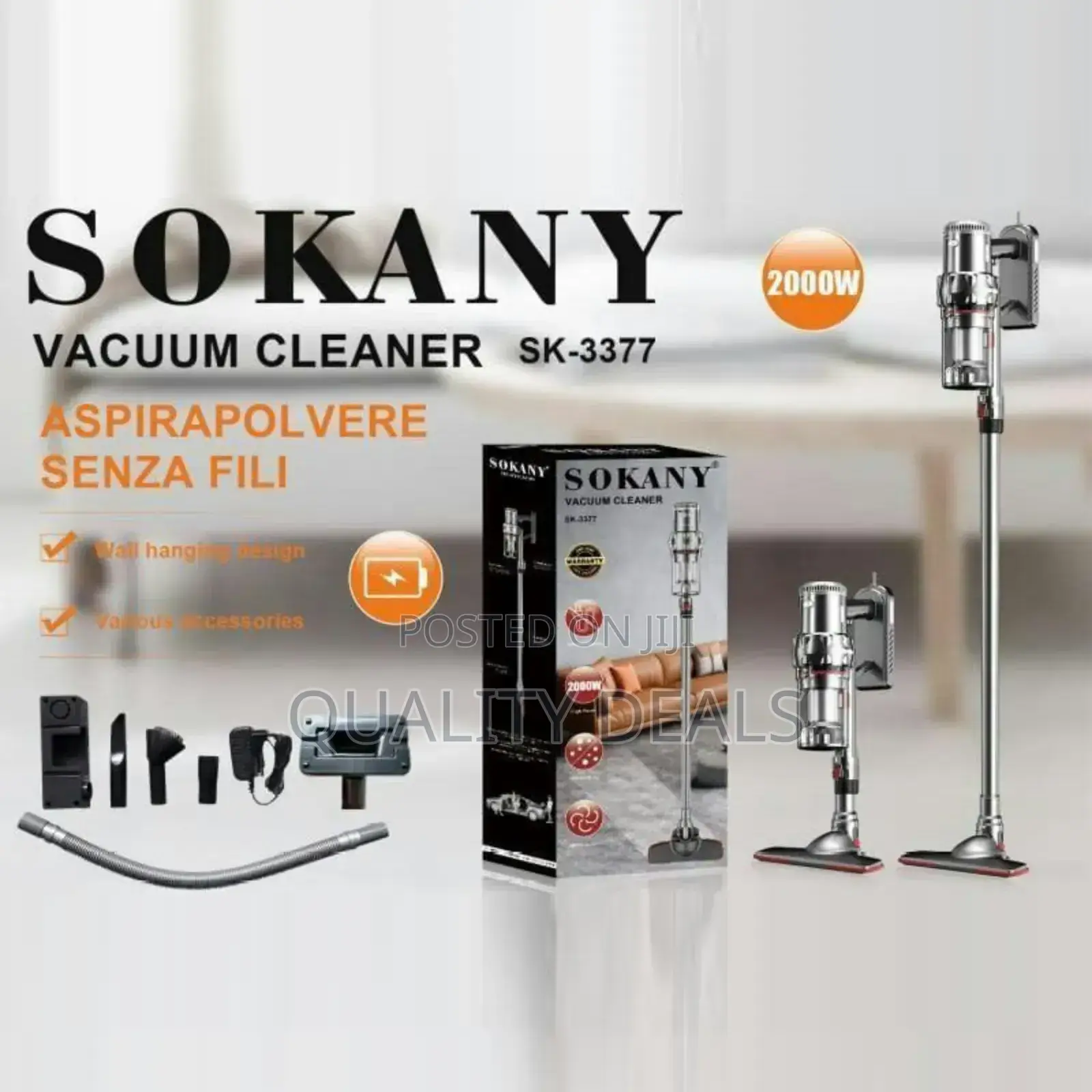 Sokany 1 Electric High Power Handheld Vacuum Cleaner