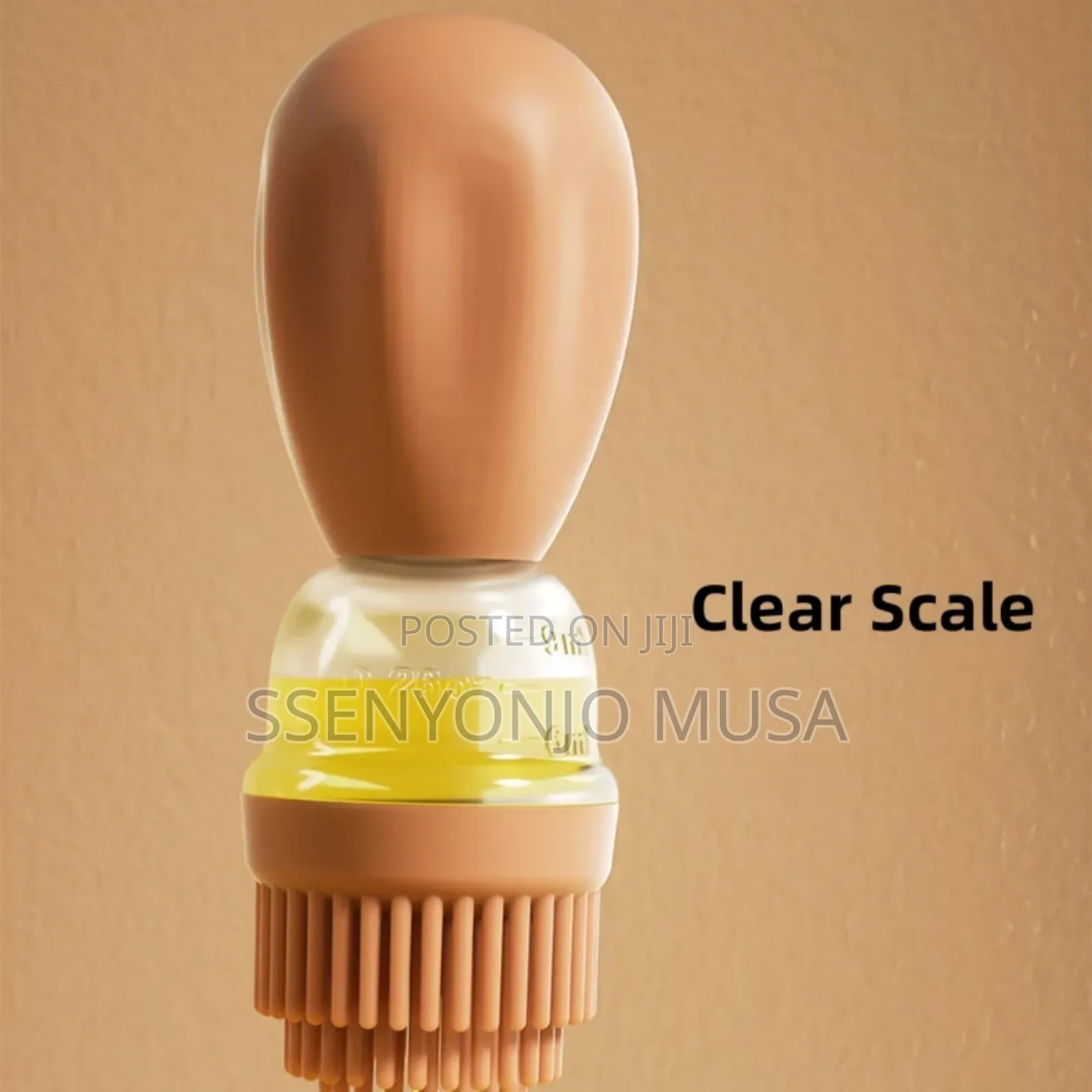 Glass Oil Bottle With Silicone Brush - Measuring Olive Oil-