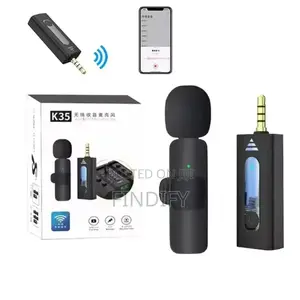  Wireless Microphone 3.5MM Audio Video
Recording