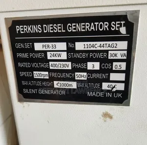Silent Diesel Generator Perkins 30KVA