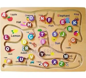 Photo - Kids Play Alphabet Game Puzzle Board