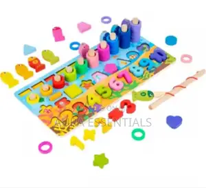 6 in 1 Montessori Kids Learning Puzzle Board
