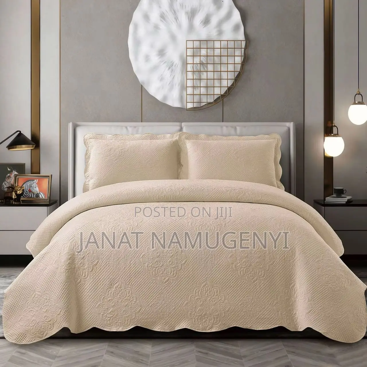 Plain Colored 3 Piece Bedspreads