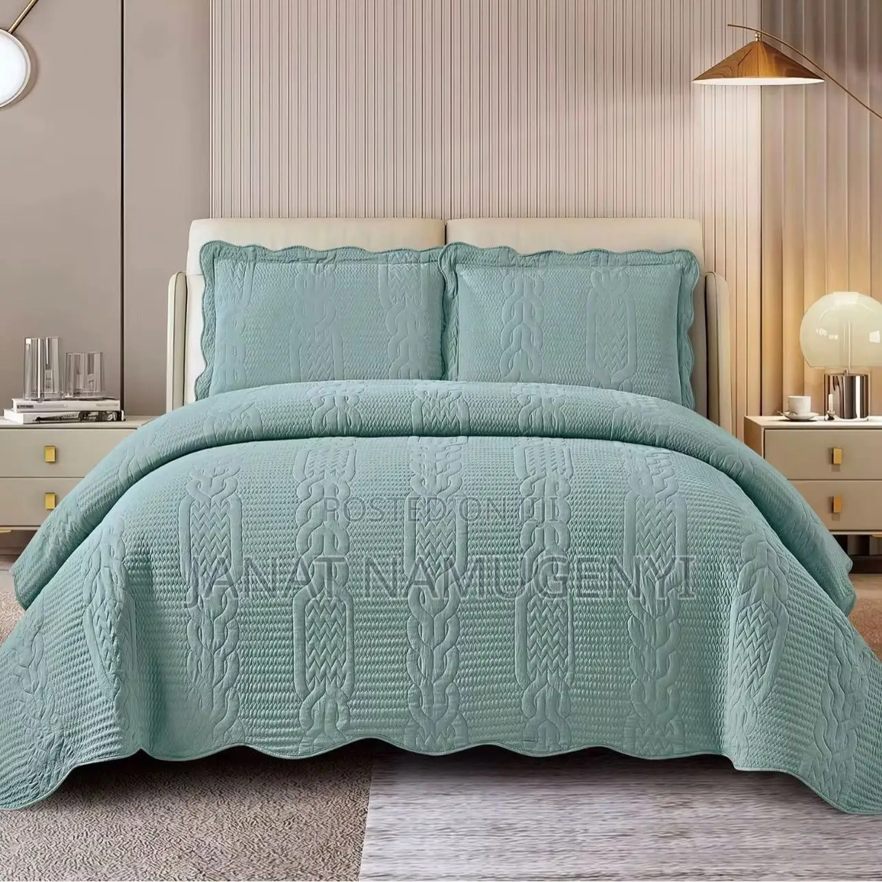 Plain Colored 3 Piece Bedspreads