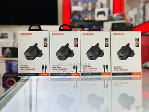 Porodo Dual Port Wall Charger Qc 18watts PD 20 Watts
