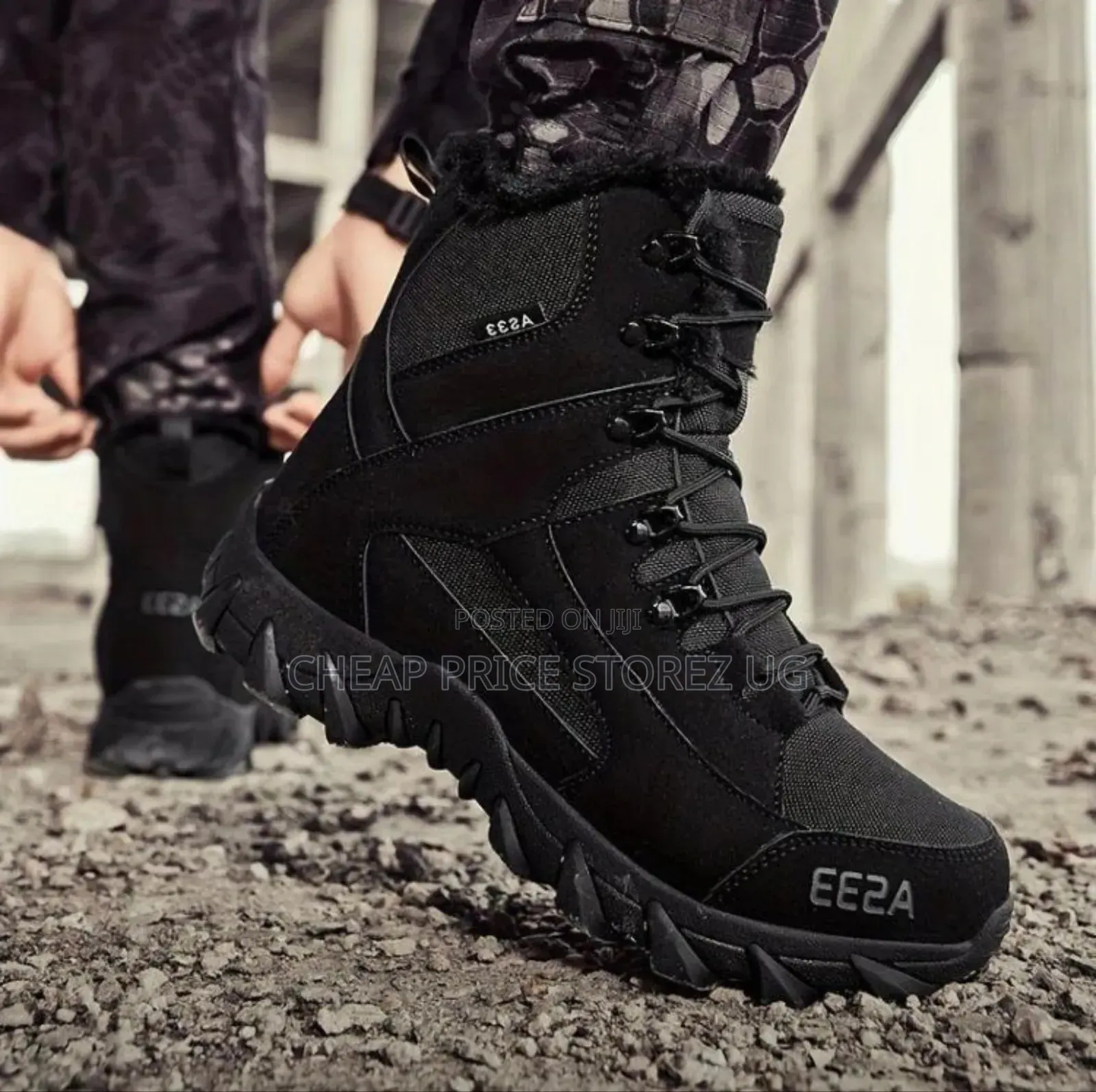 Black AS33 Man's Boots