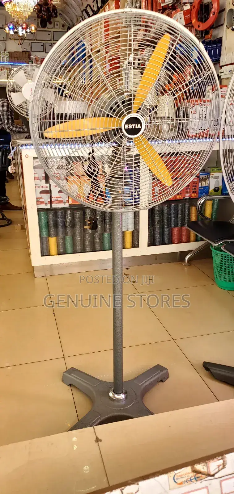 Industrial Stand Fan of Medium Size.