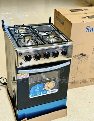 Photo - Saachi 3 Gas Burners and 1 Electric Hotplate With Gas Oven