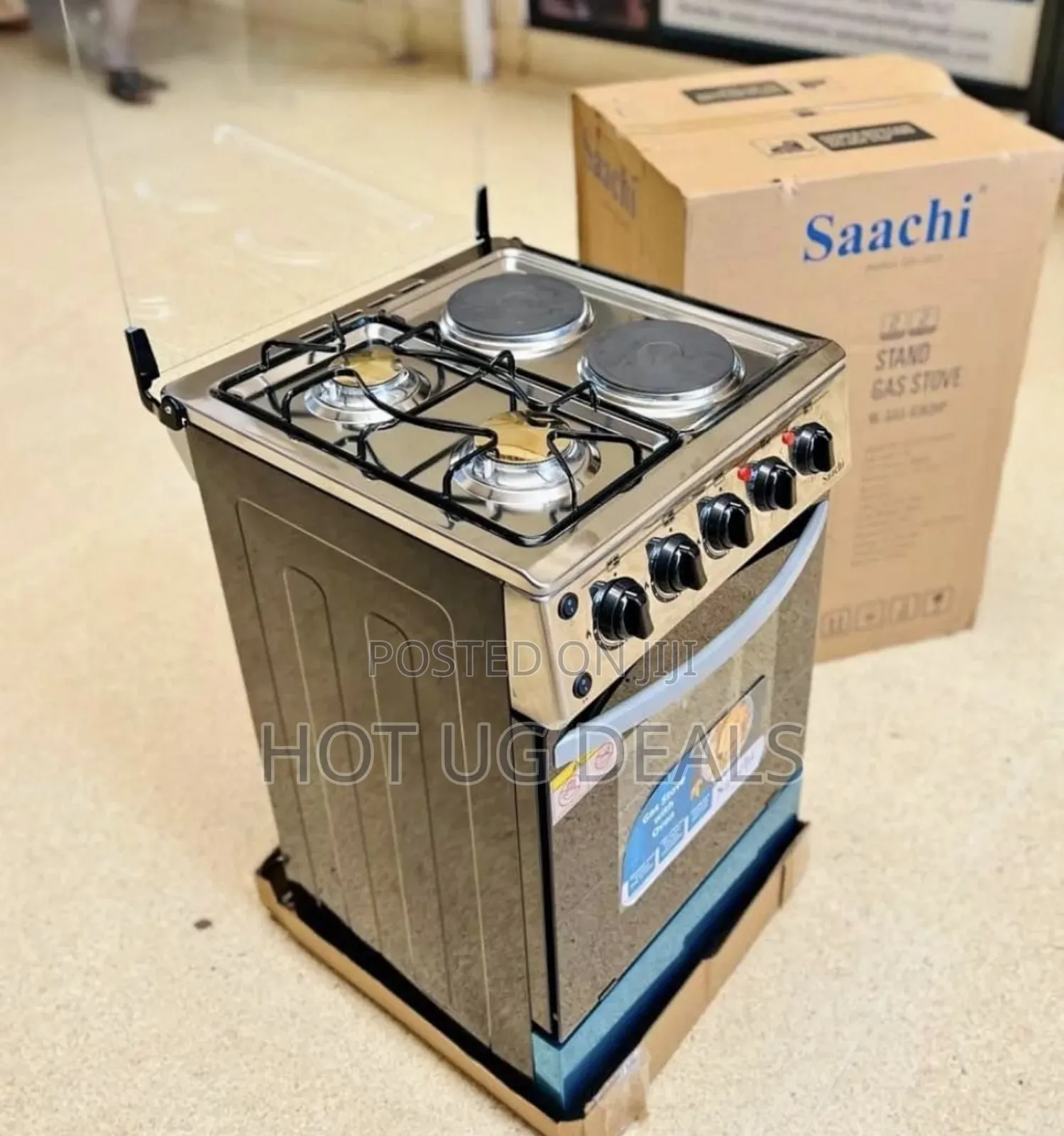 Saachi 2 Gas + 2 Electric Cooker With Gas Oven