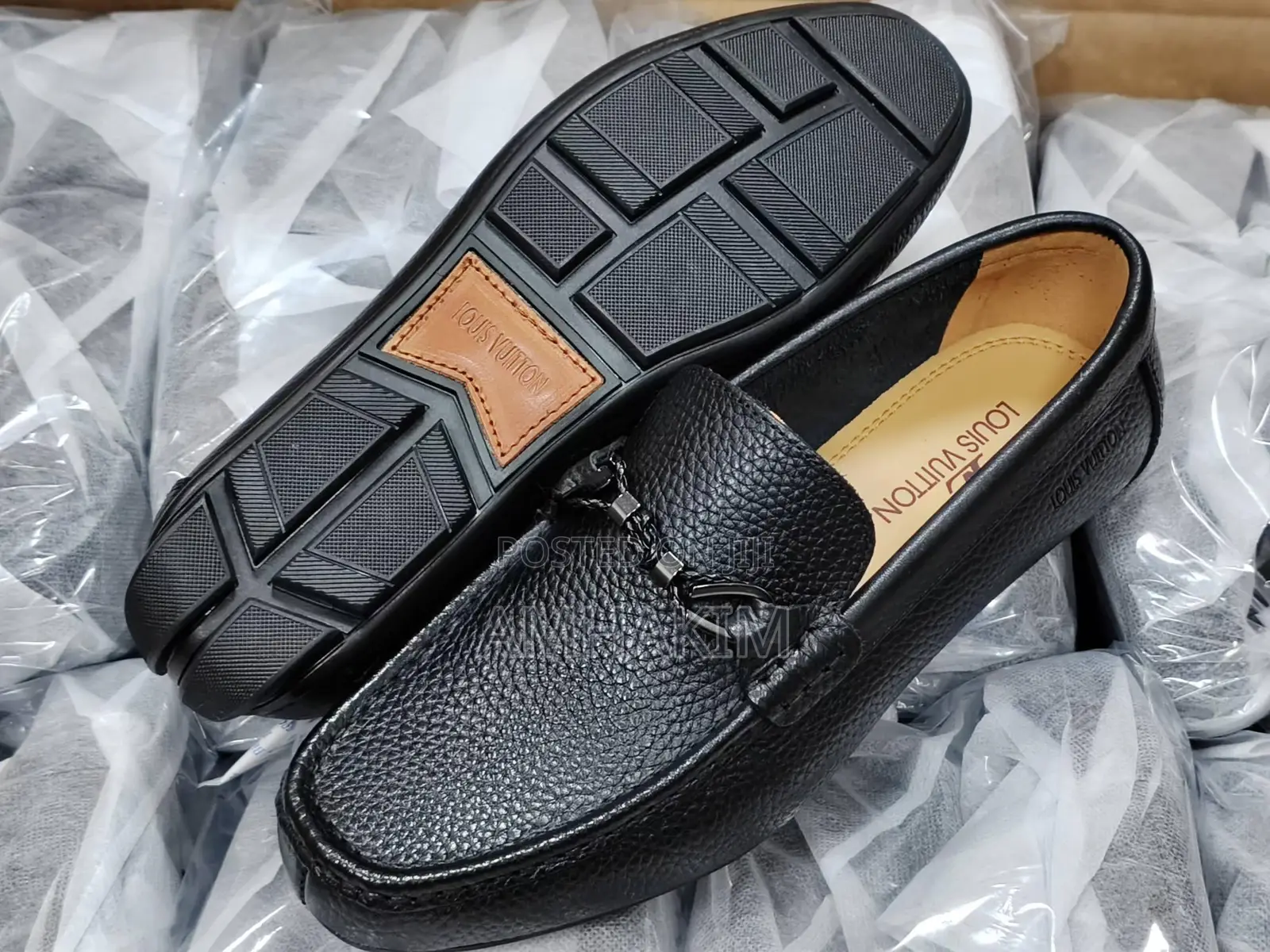 Men's Louis Vuitton Rough Leather Moccasins in Stock