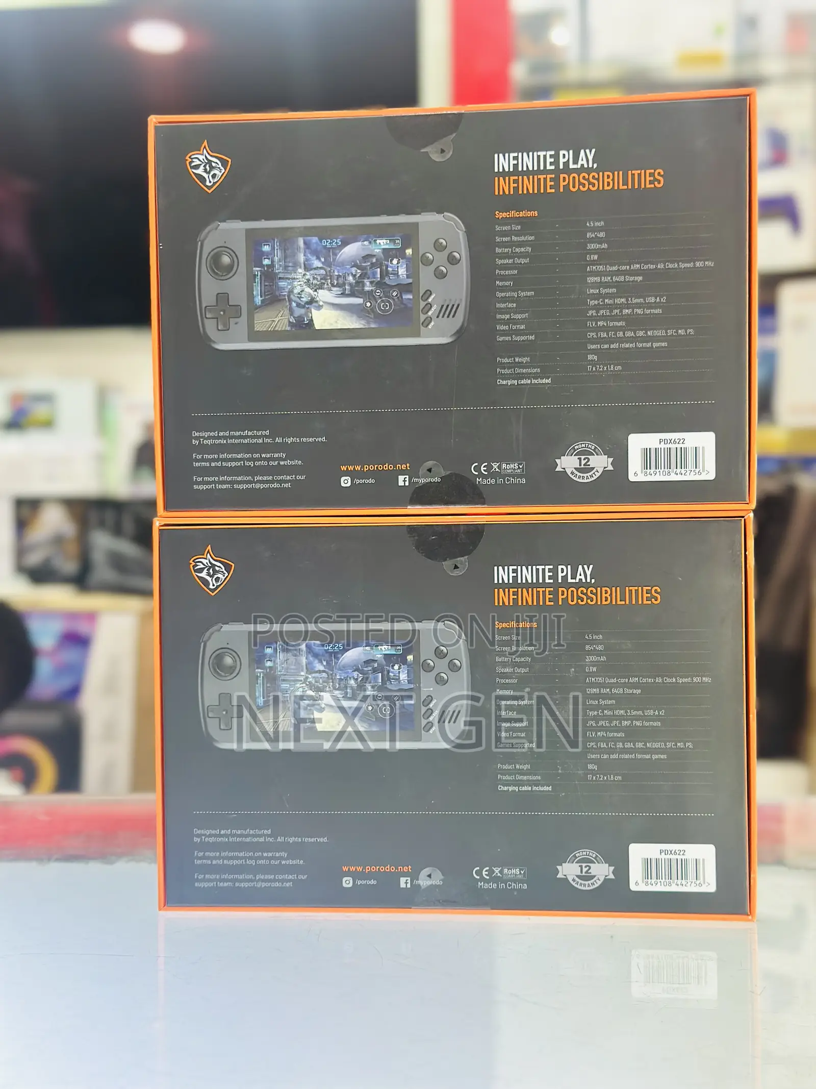 Gaming Multimedia Gaming Console 4.5"128mbram+64gb 3000mah