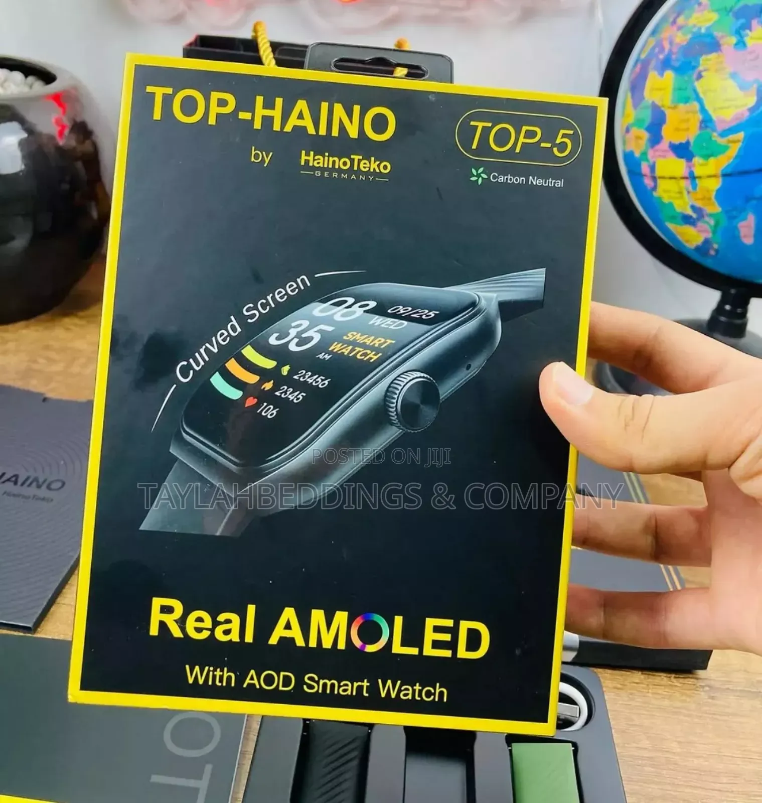 Hainoteko Germany Top-5 Smart Watch With Curved Glass Screen