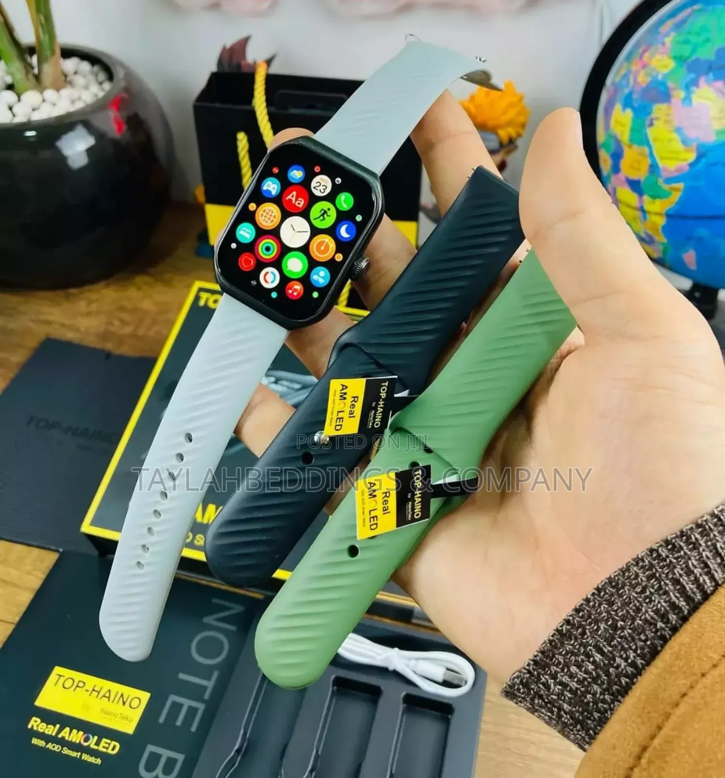 Hainoteko Germany Top-5 Smart Watch With Curved Glass Screen