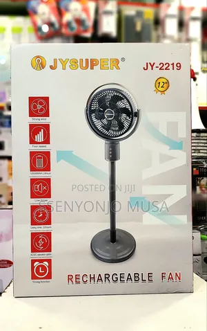 Photo - Jysuper 12" Rechargeable Fan - 12000mah Battery, 4-Speed