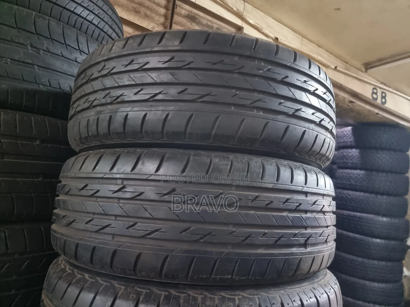 185/55r15 Bridgestone Tires Good Condition.