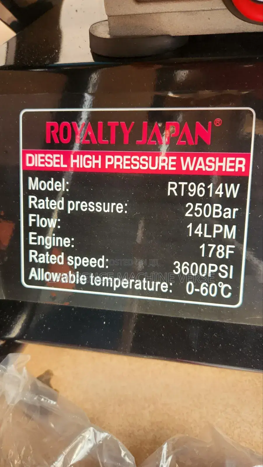 Diesel Pressure Washer 29000 Psi