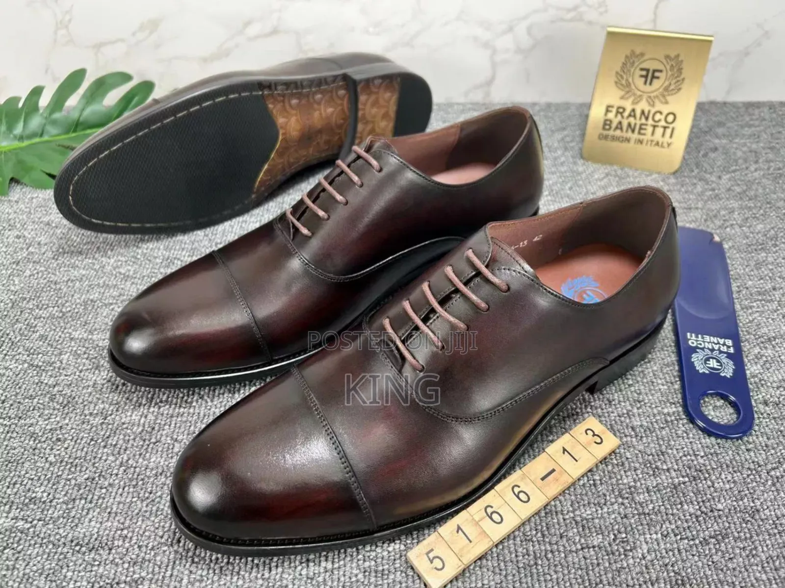 Leather Coffee Shoes Brown