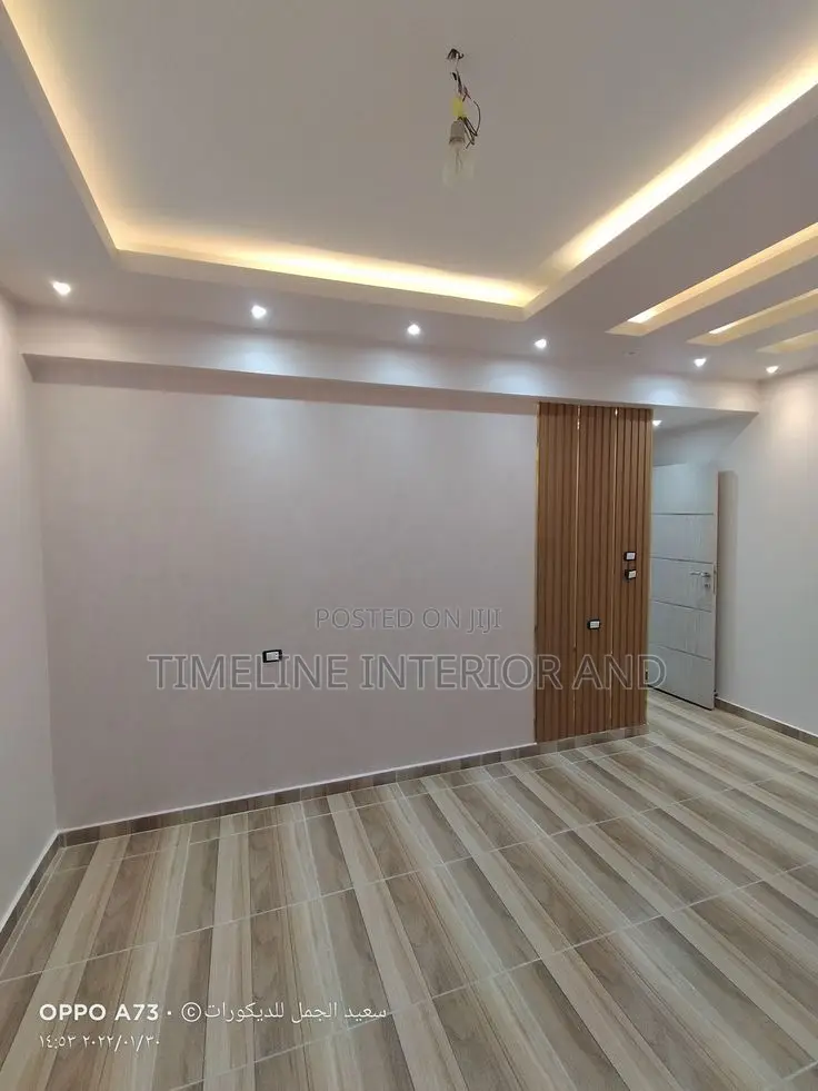 Classic White Gypsum Ceiling With Recessed Lighting