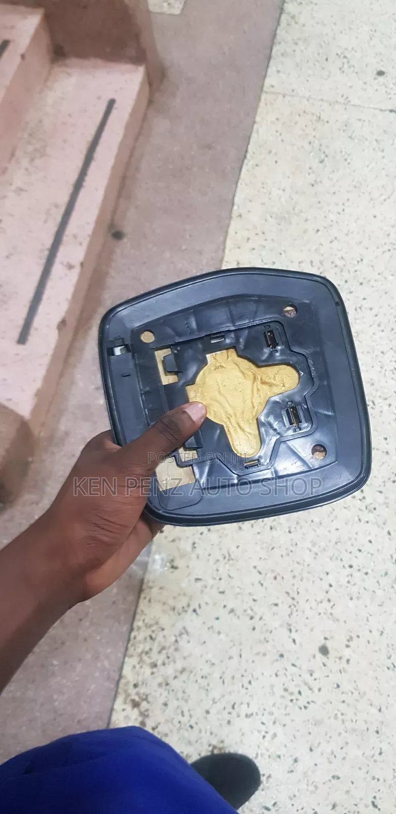 Sidemirror Plate for Landcruiser Tx Ordinary