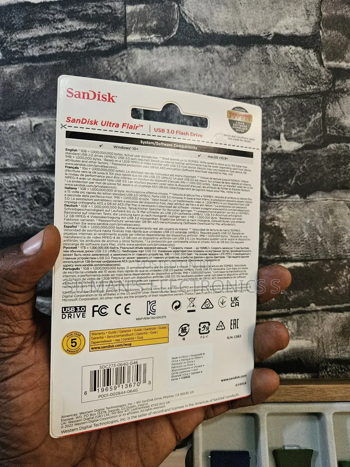 Sandisk Ultra Flair 3.0 Usb 64gb