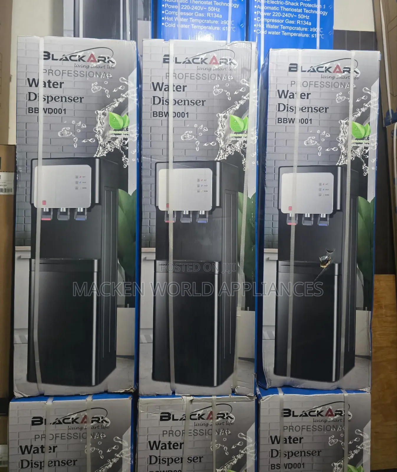 Blackark Water Dispenser 3 Taps Normal, Cold, Hot