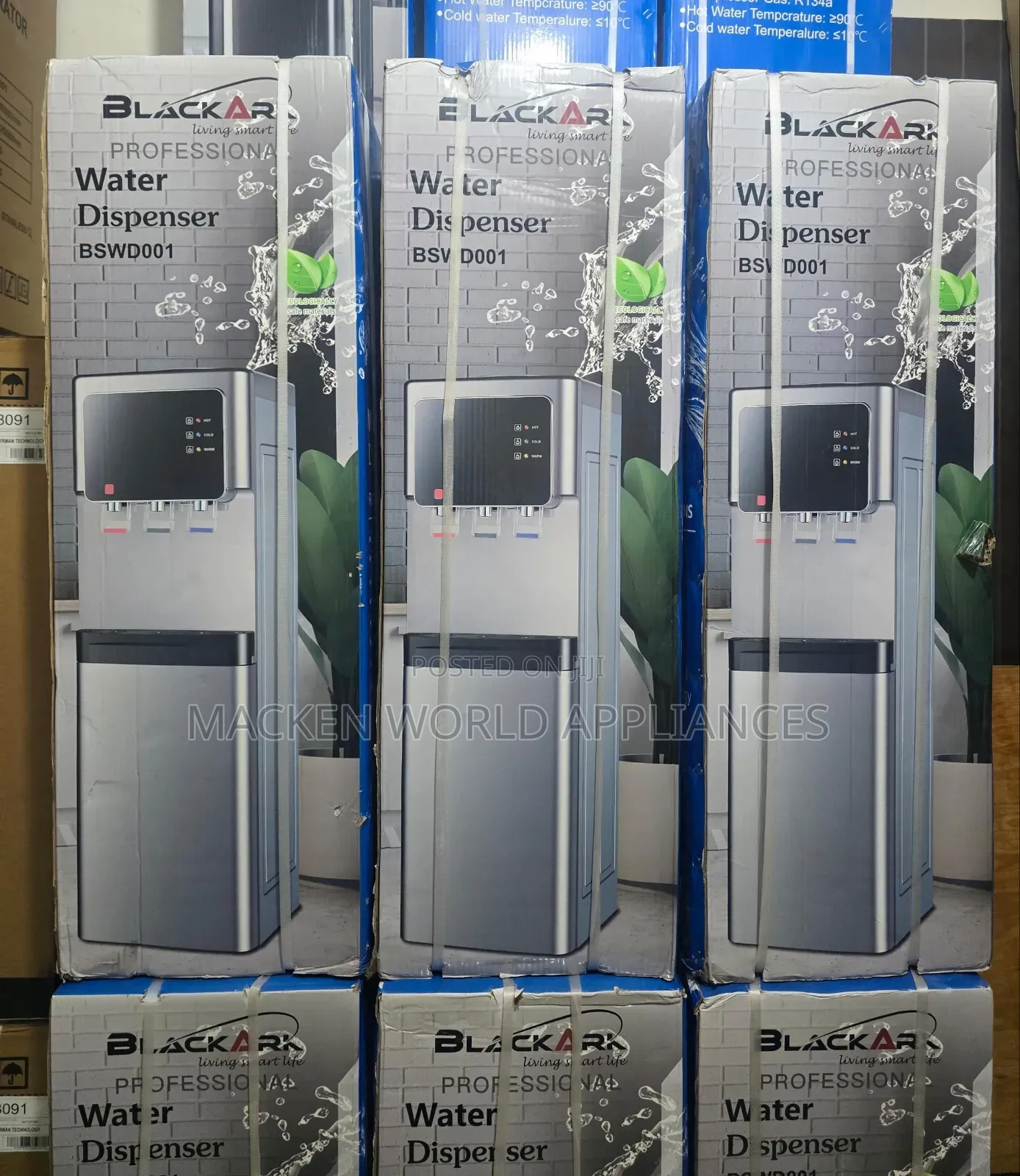 Blackark Water Dispenser 3 Taps Normal, Cold, Hot