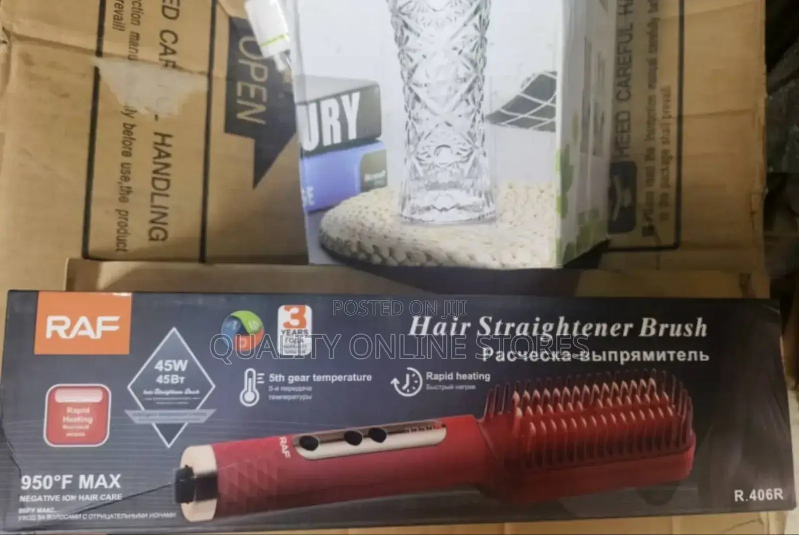Electric Hair Straightener Brush