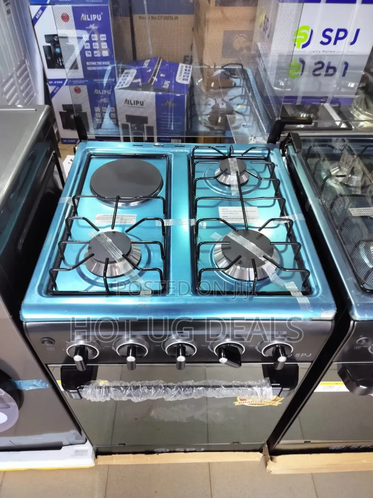 SPJ 3 Gas Burner With 1 Electric 50x50 Standing Gas Cooker