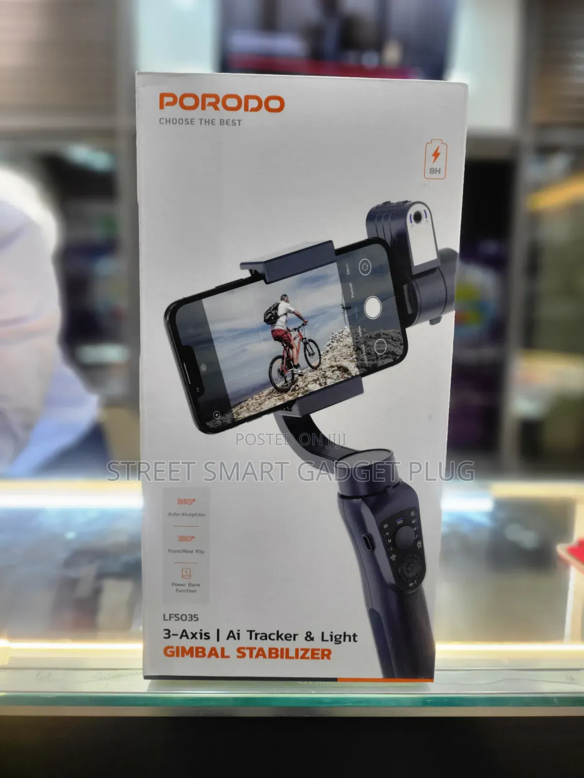 Porodo 3-Axis Ai Tracker and Light Gimbal